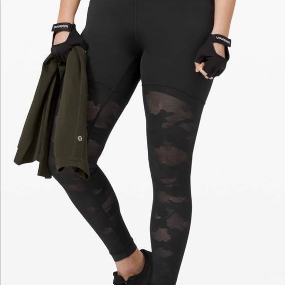 Lululemon Sheer Will HR Tight Camo Black NWT